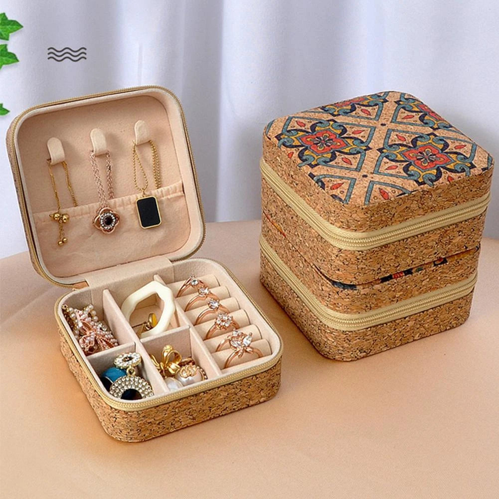 Jewelry Organizer Box, Velvet Jewelry Box with Removable Traya3d81212 | eBay