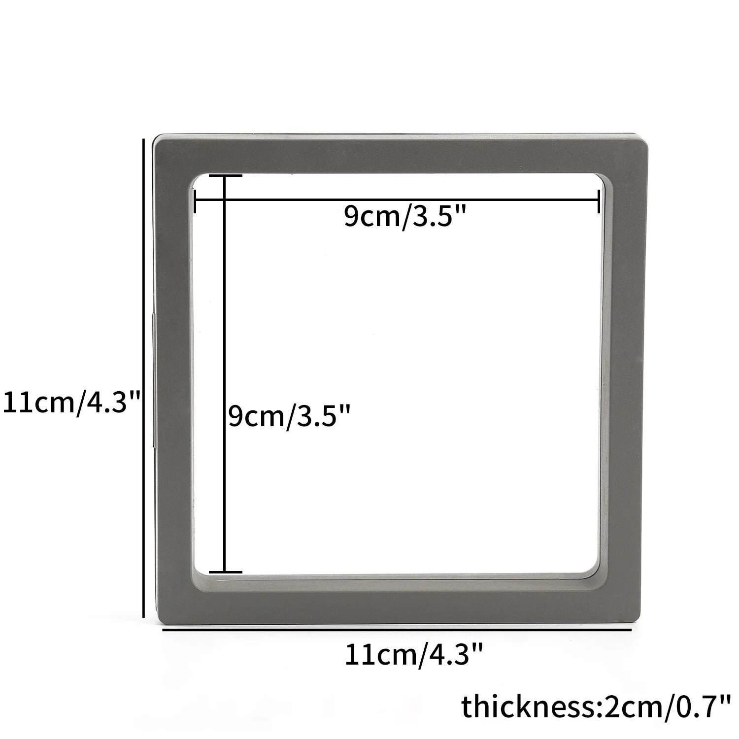 PE Film Jewelry Storage Box 3D Packaging Case Floating Frame Necklace Display | eBay