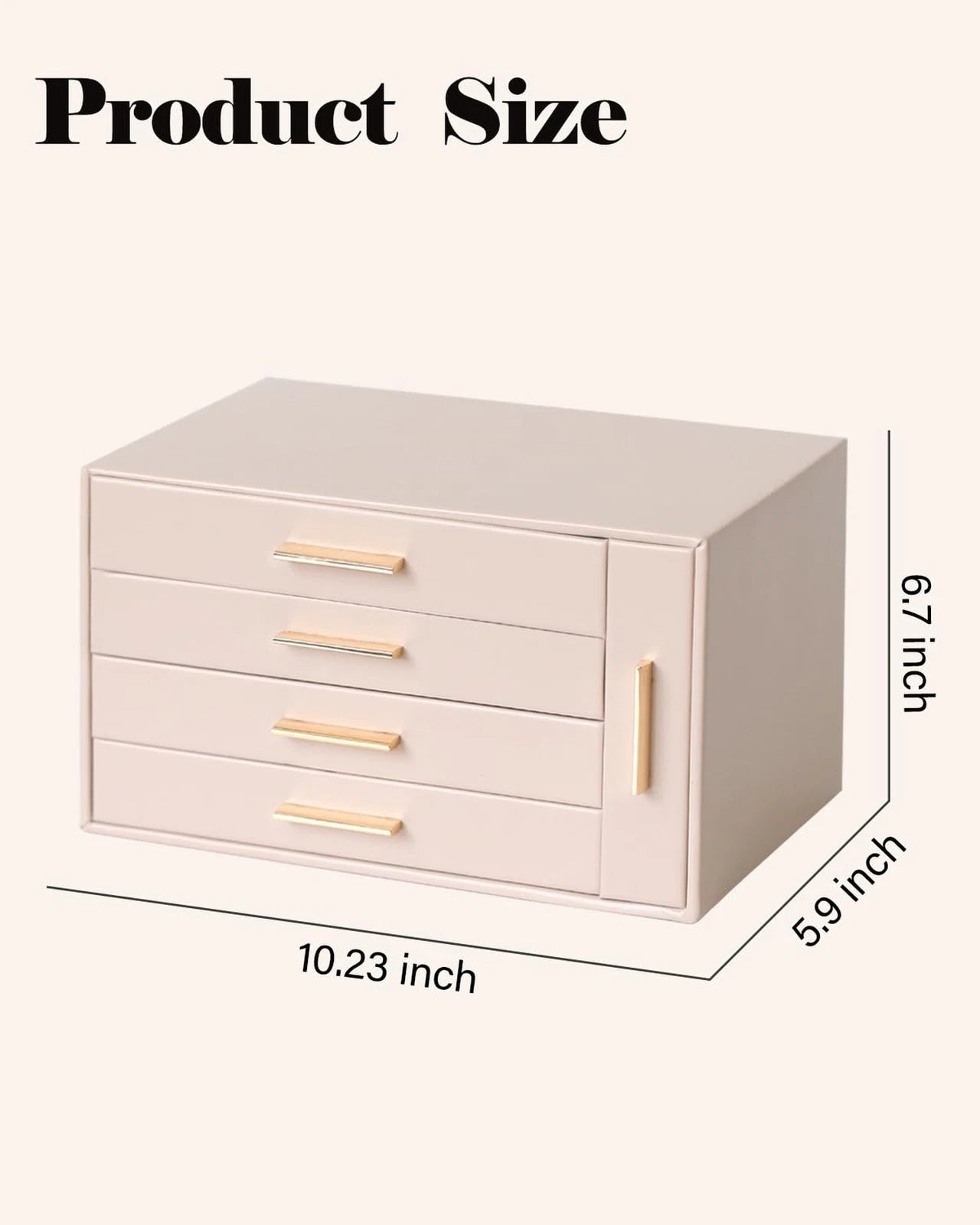 EZDeco 5 Layer Jewelry Box for Women,PU Leather 4-Layer Jewelry Holder Organi... | eBay