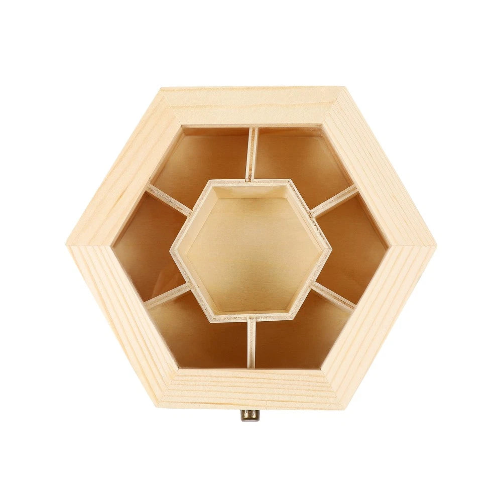 Makeup Case Jewelry Bead Organizer Storage Box Wooden Storage Chests | eBay