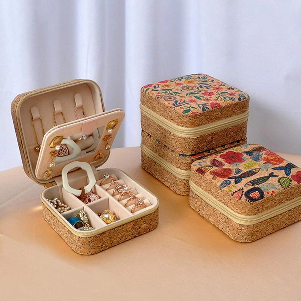 Jewelry Organizer Box, Velvet Jewelry Box with Removable Traya3d81212 | eBay
