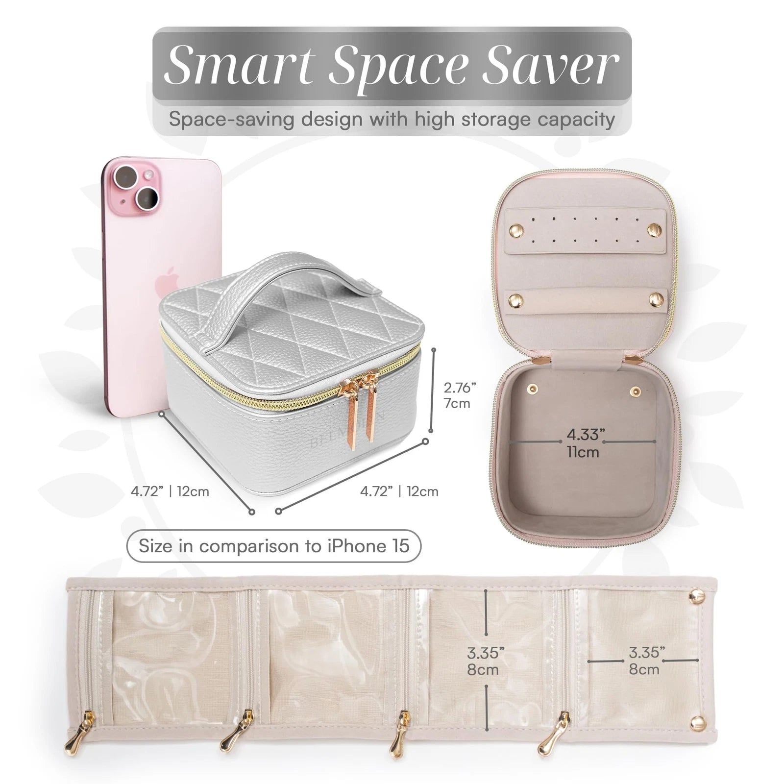 Travel Jewelry Case Organizer - Anti Tangle Storage Organizer - Valentines Da... | eBay