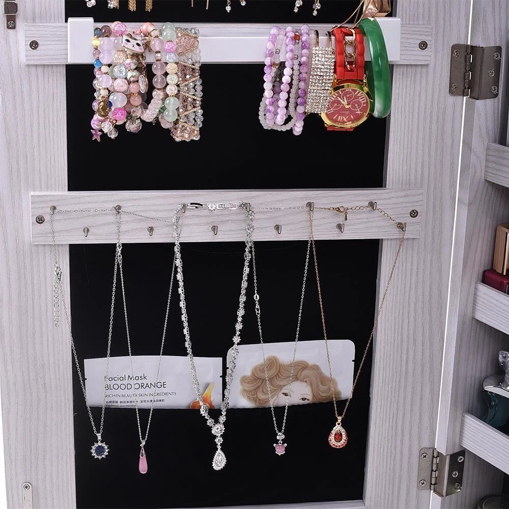 Wall or Door Mount Storage Cabinet with Full-Length Frameless Lockable Storage | eBay