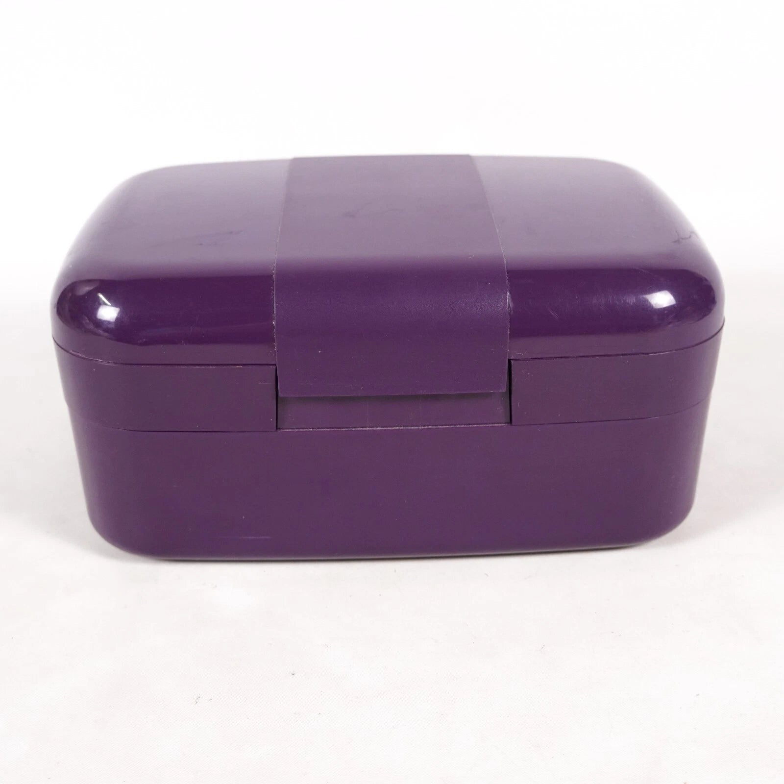 Purple Jewelry Box Organizer Plastic Storage Container Travel Case Foldable | eBay