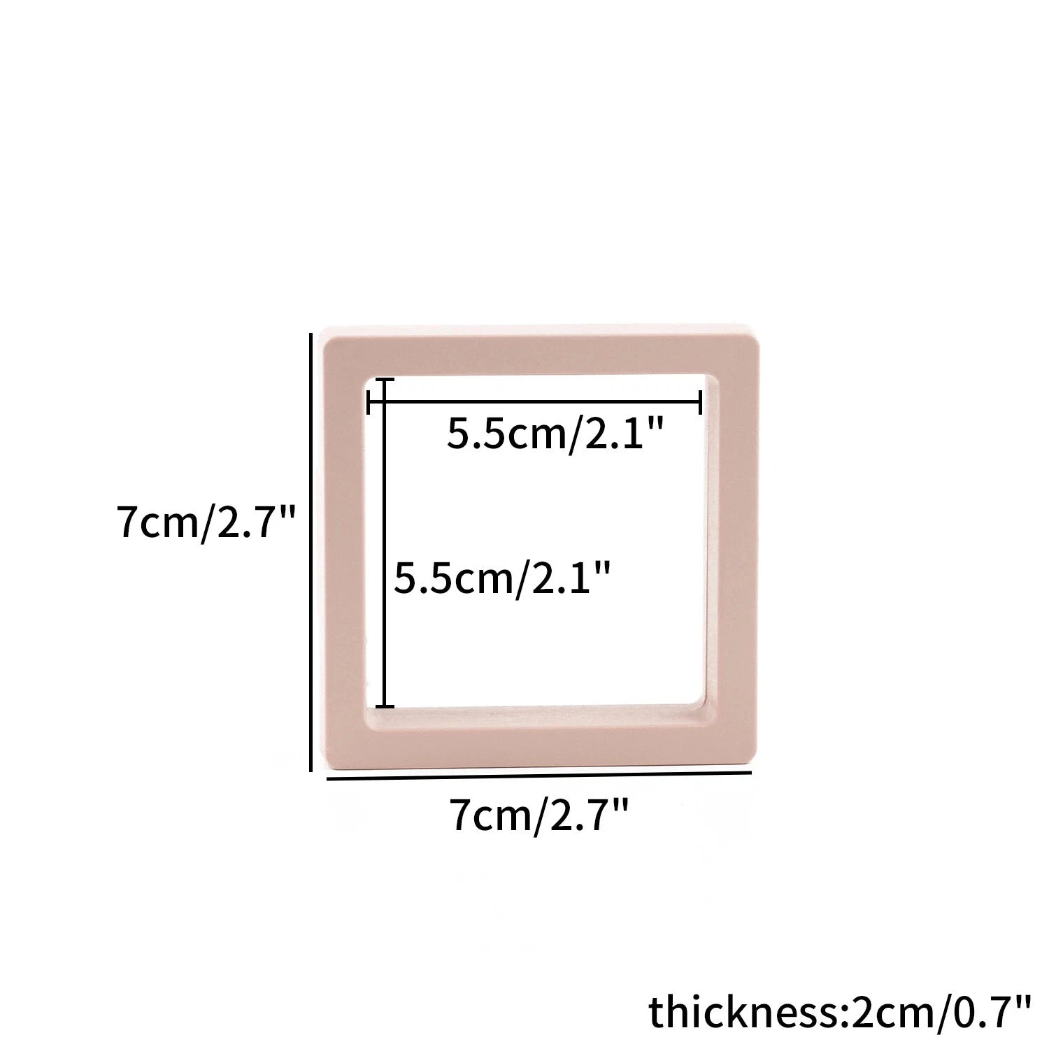 PE Film Jewelry Storage Box 3D Packaging Case Floating Frame Necklace Display | eBay