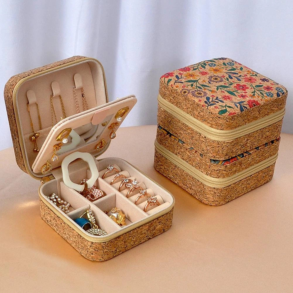 Jewelry Organizer Box, Velvet Jewelry Box with Removable Traya3d81212 | eBay