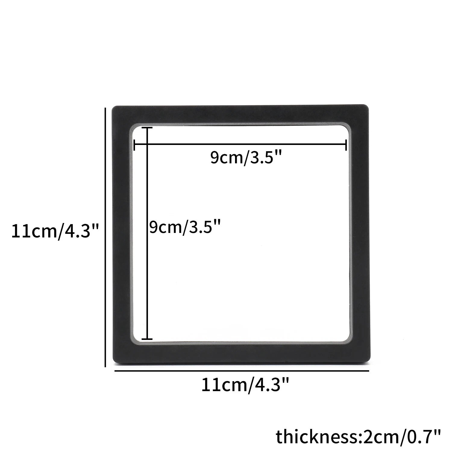 PE Film Jewelry Storage Box 3D Packaging Case Floating Frame Necklace Display | eBay