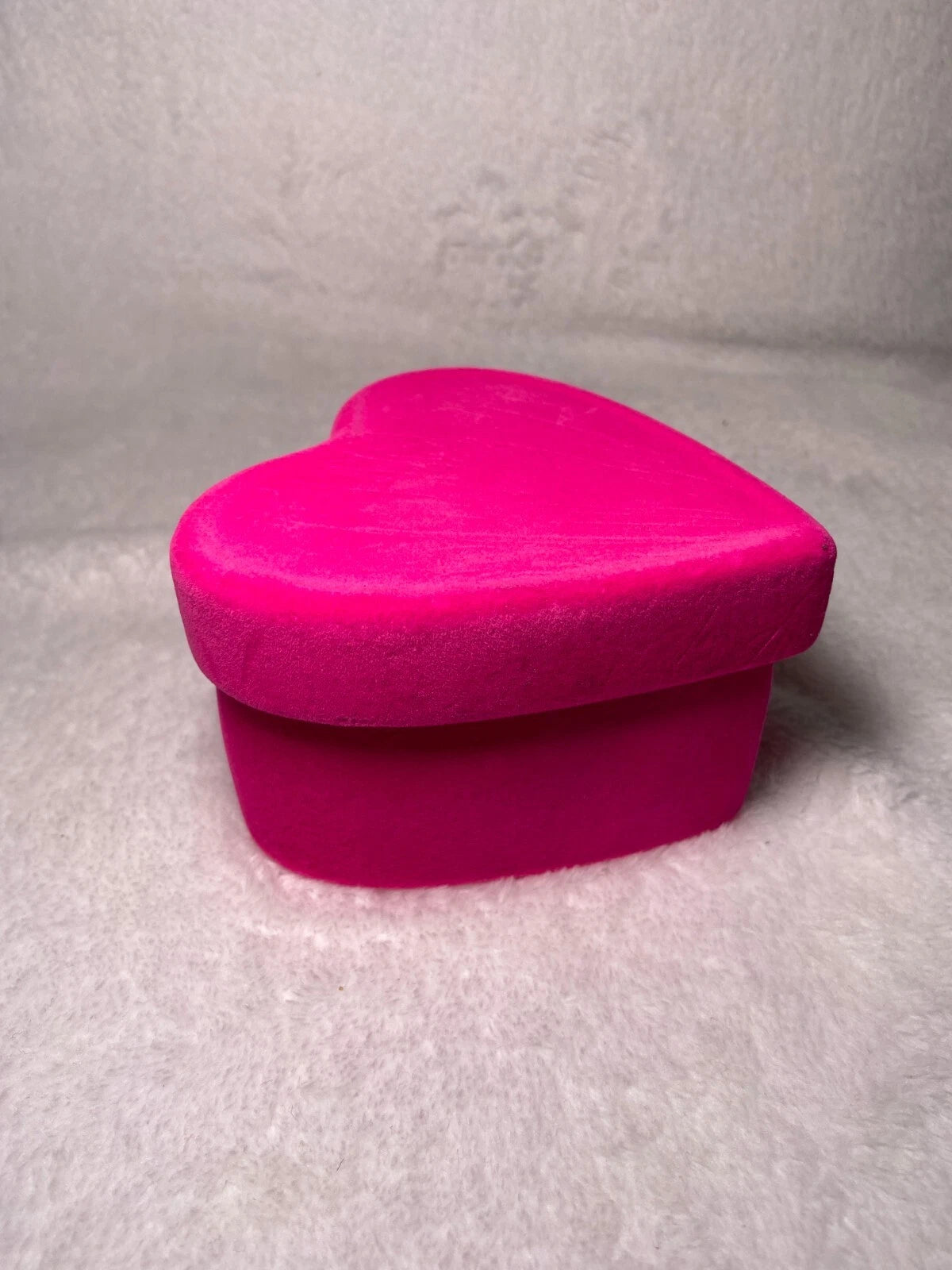 Pink Heart Shaped Velvet Jewelry Storage Box | eBay