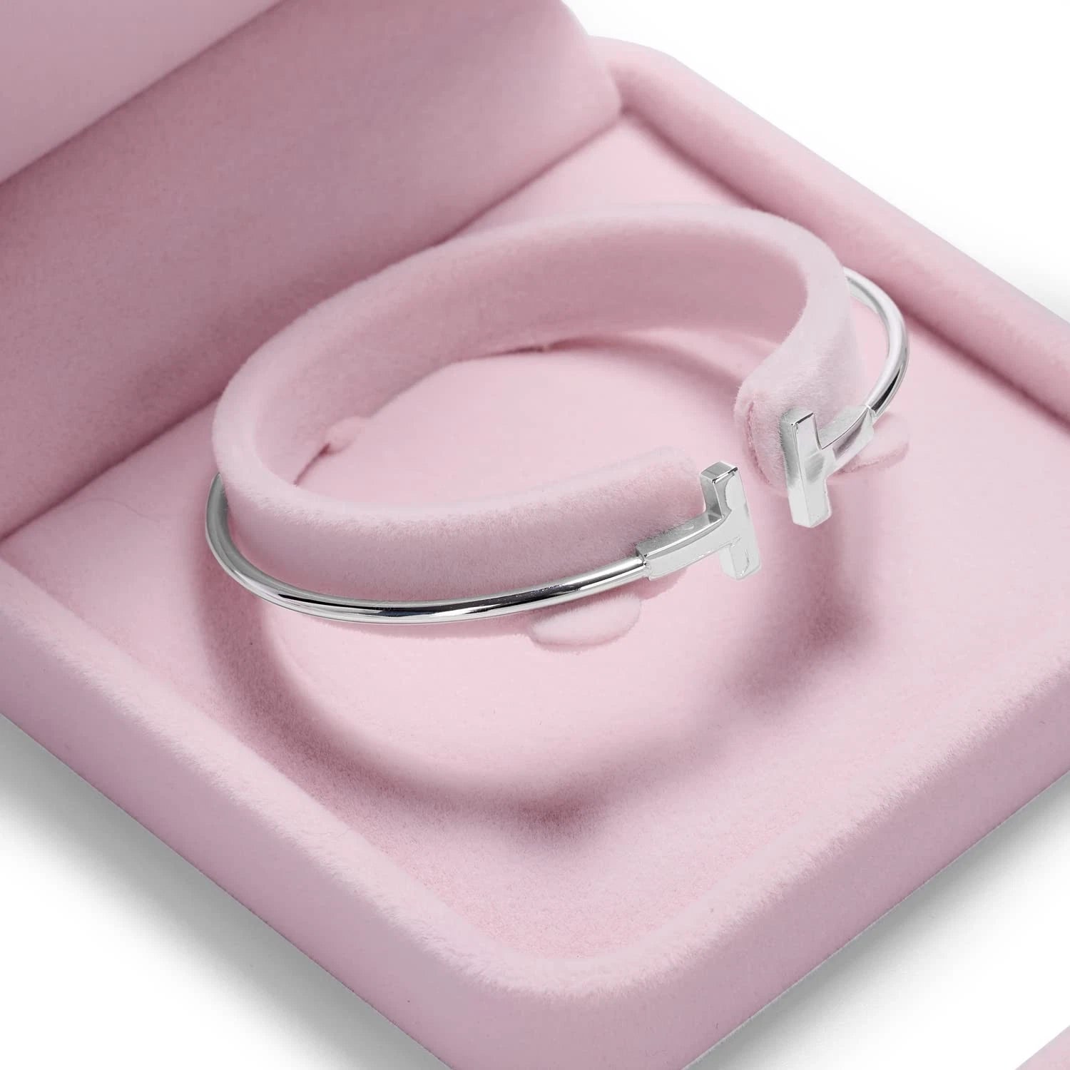 Pink Velvet Bangle/bracelet Gift Box Jewelry Storage Box Accessories Case | eBay