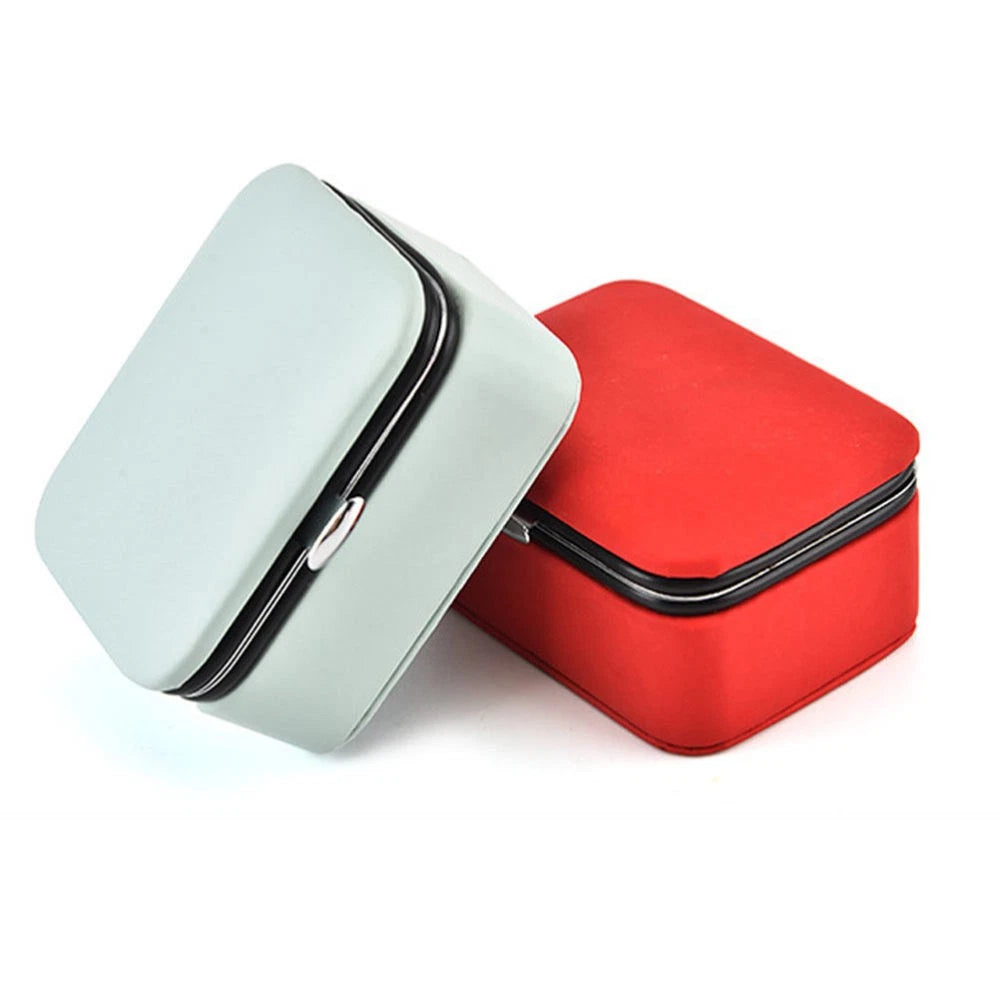 Portable Jewelry Box Jewlery Organizers Earring Storage Case | eBay