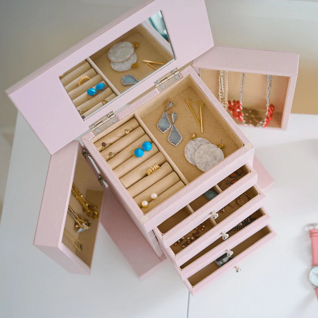 Women's Jewelry Storage Box, Blush | eBay