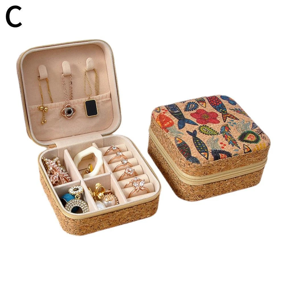 Jewelry Organizer Box, Velvet Jewelry Box with Removable Traya3d81212 | eBay