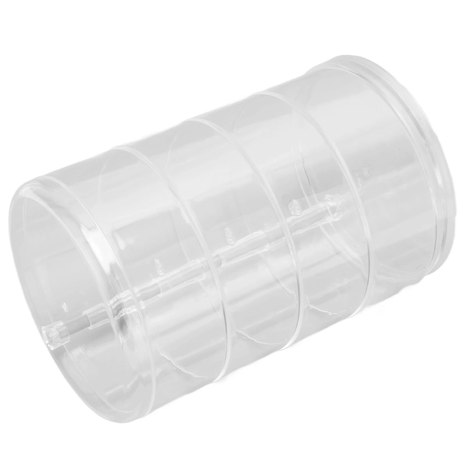 Clear Rotating Jewelry Box 4 Tier Space Saving Plastic Dustproof Decorative DGD | eBay