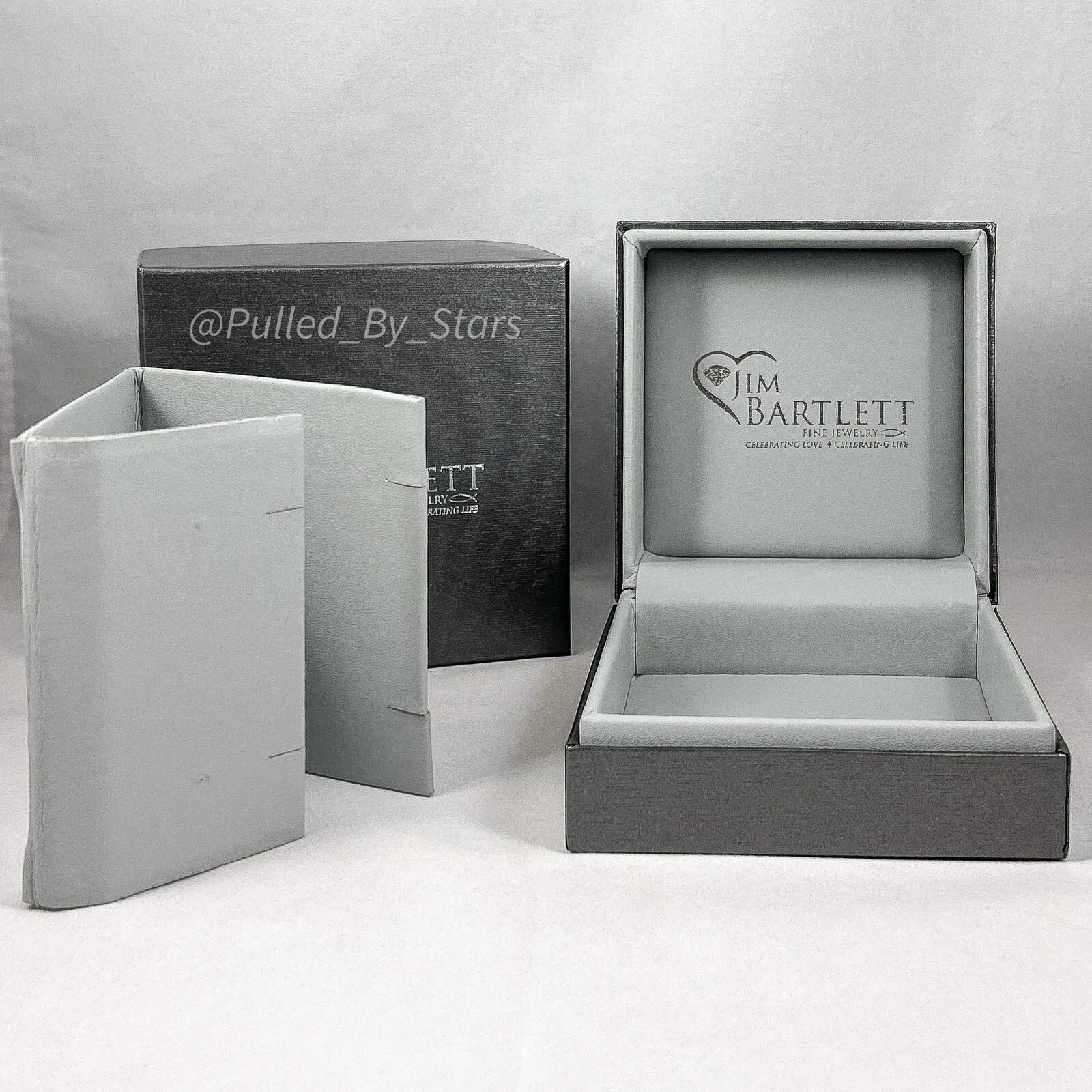 Boutique Jewelers Sleek Metallic Pewter Necklace/Earrings Gift Presentation Box | eBay