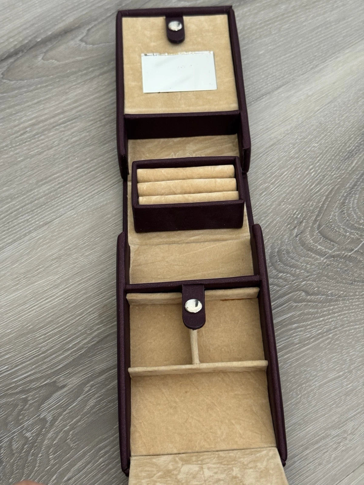 Burgundy Jewelry Storage Box | eBay