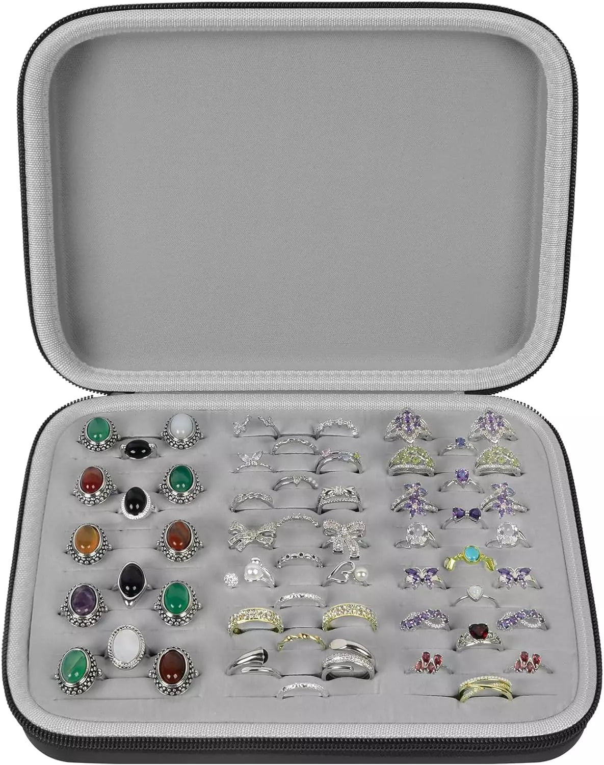 GWCASE Ring Organizer Storage Case - Jewelry Ring Display Collector Box with 42 | eBay
