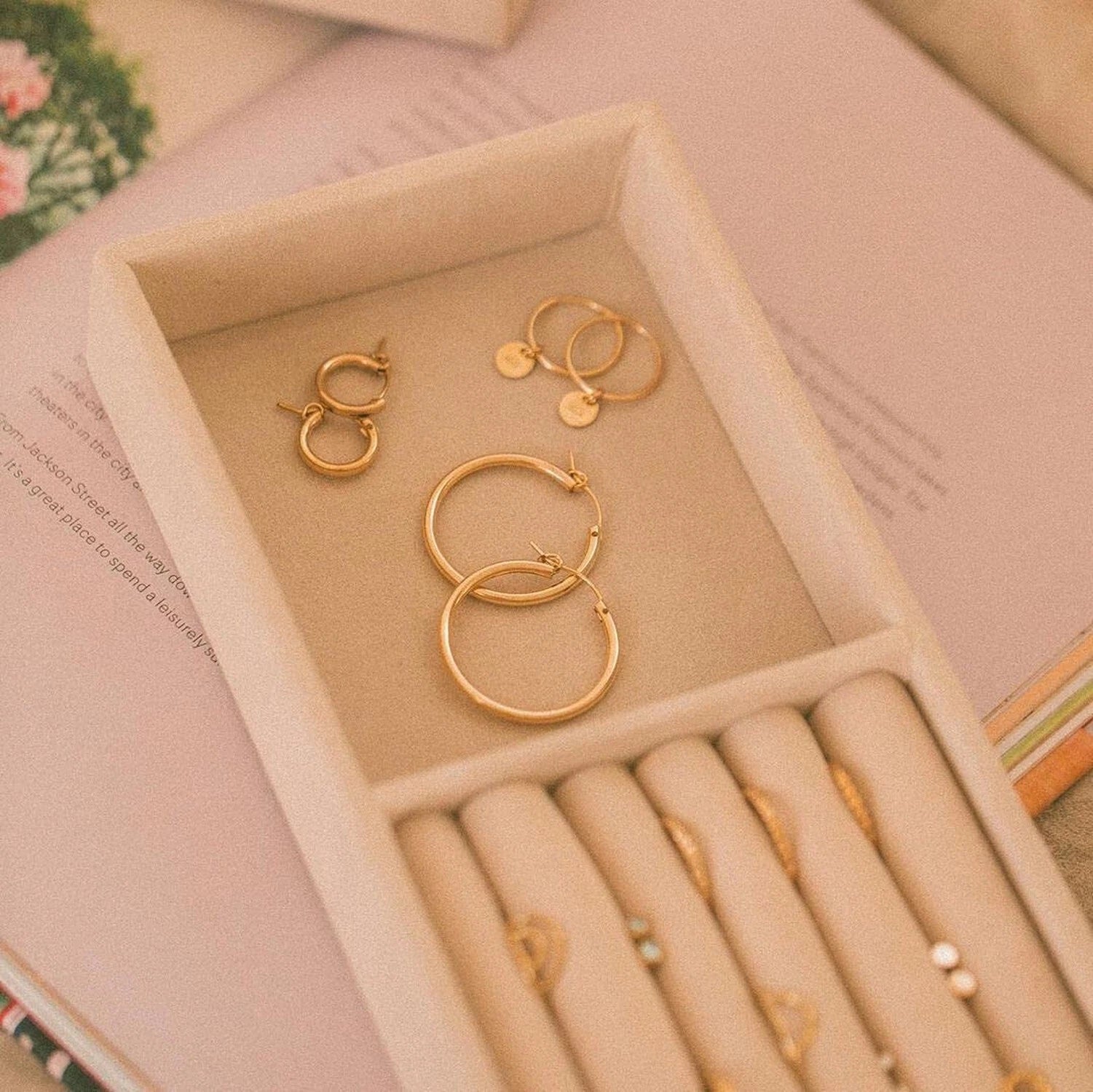 Jewelry Box for Girls, 3-Layer Stackable Jewelry Organizer Trays for Women Gi... | eBay