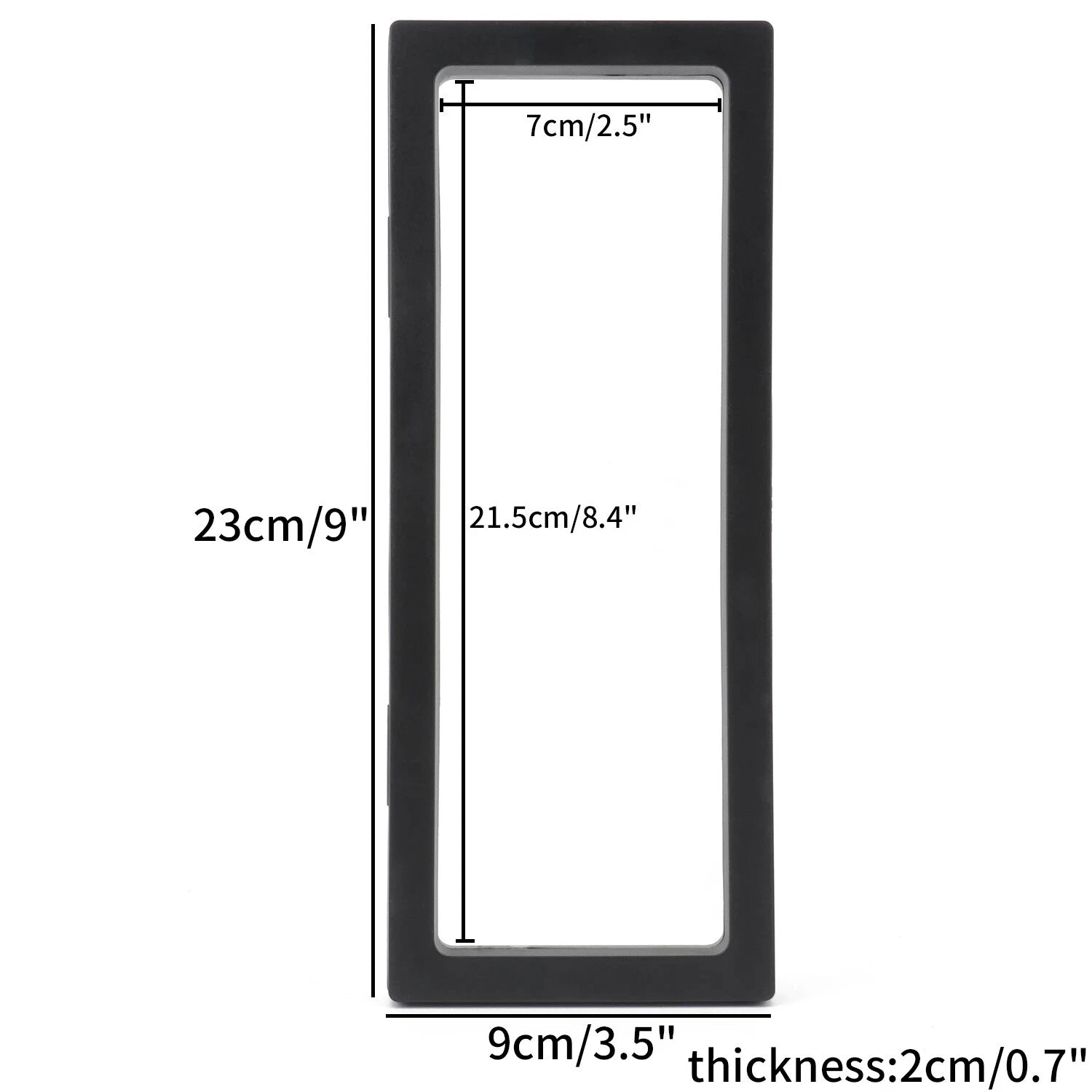 PE Film Jewelry Storage Box 3D Packaging Case Floating Frame Necklace Display | eBay