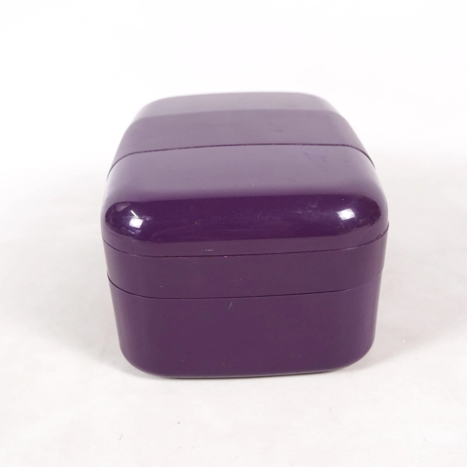 Purple Jewelry Box Organizer Plastic Storage Container Travel Case Foldable | eBay
