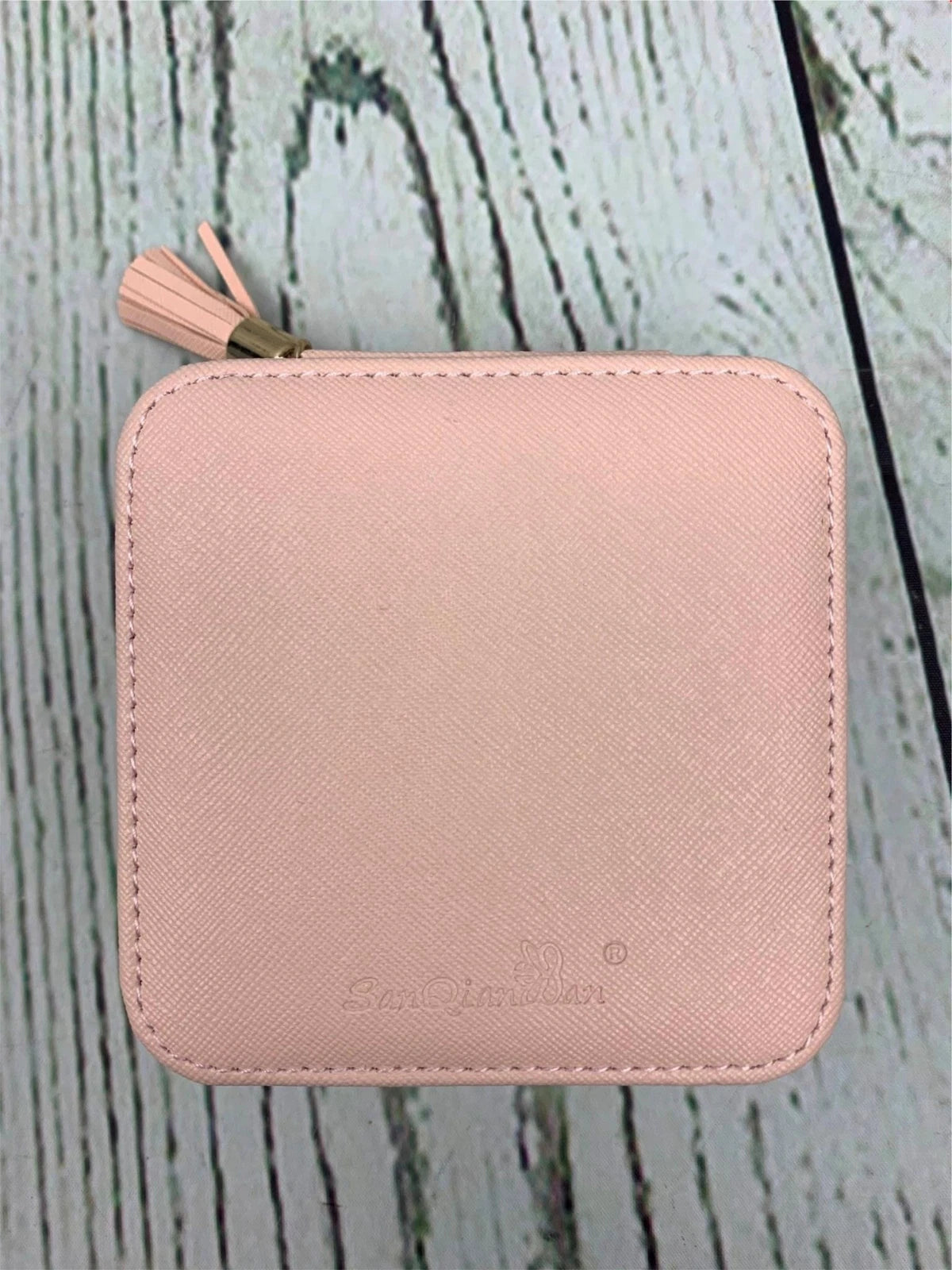 Small Jewelry Box Travel Leather Portable Organizer Hairpin Pink | eBay