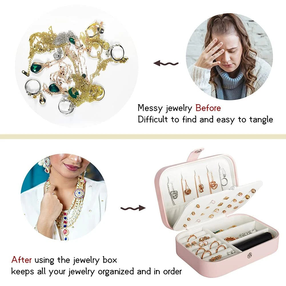 Jewelry Box Lockable Display Case Organizer Drawers | eBay