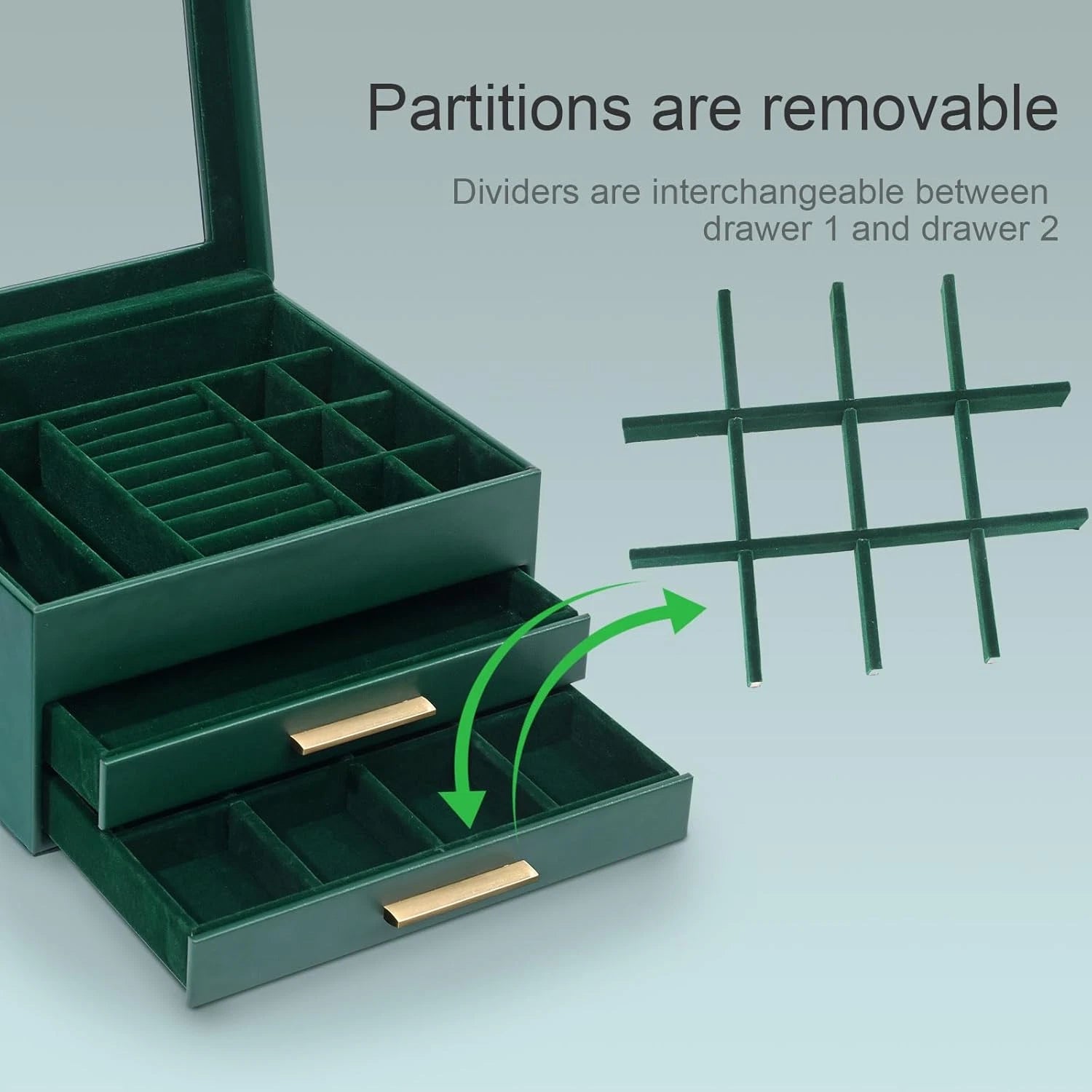 Jewelry Box Organizer for Women,3 Layers PU Leather Jewelry Storage Display Box | eBay