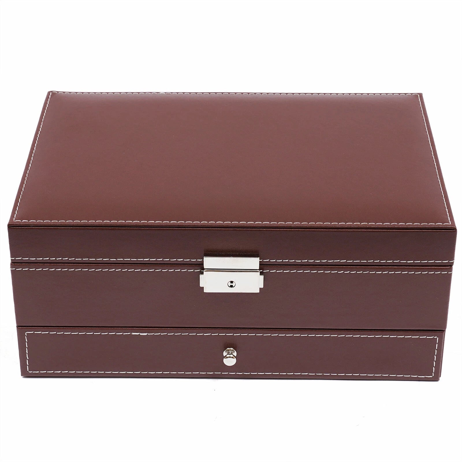 Mens Watch Box Case Organizer 12 Slots Watches Holder Jewelry Storage Display US | eBay