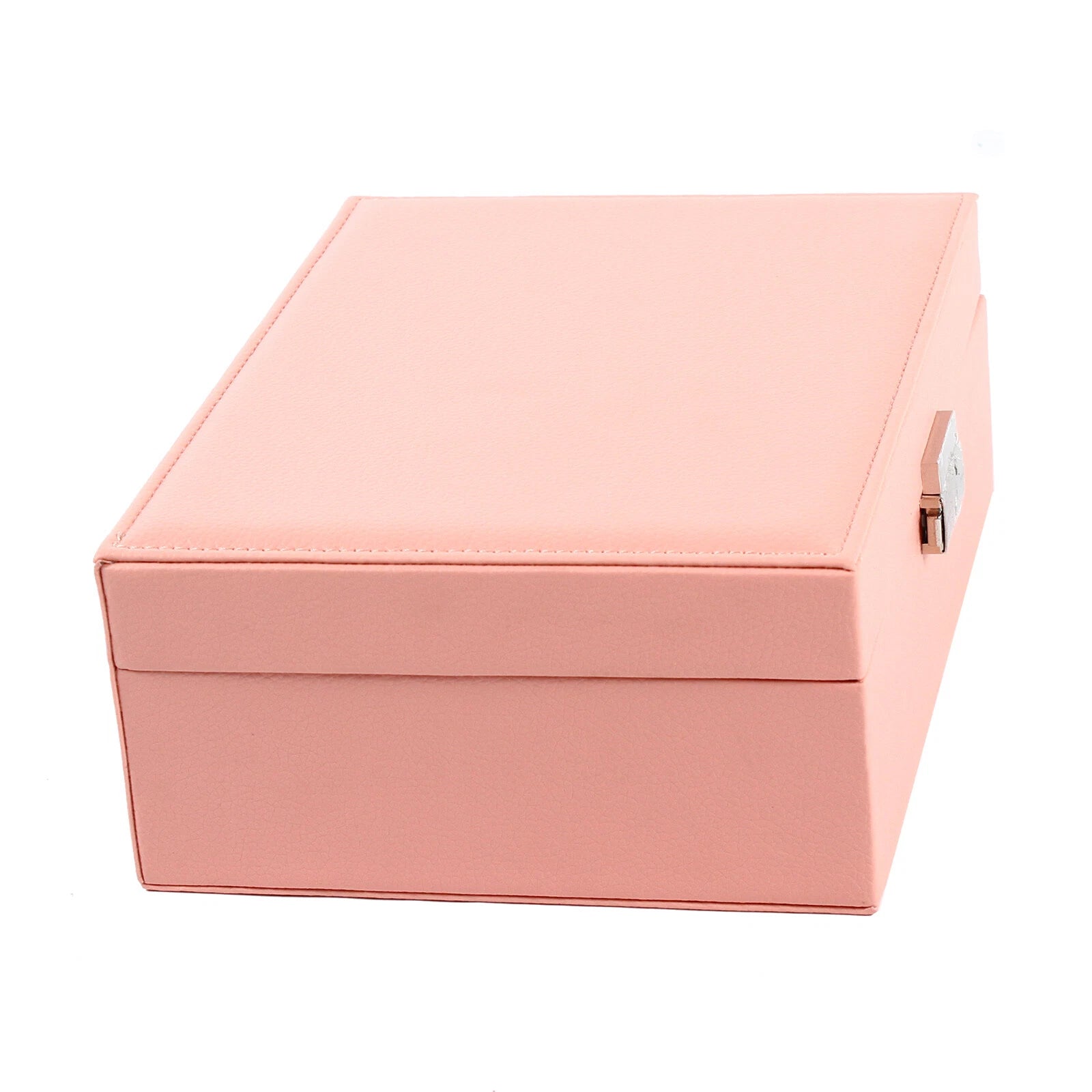 Double-layer Jewelry Storage Pink Cosmetics Box Watch Organizer Case PU Leather | eBay