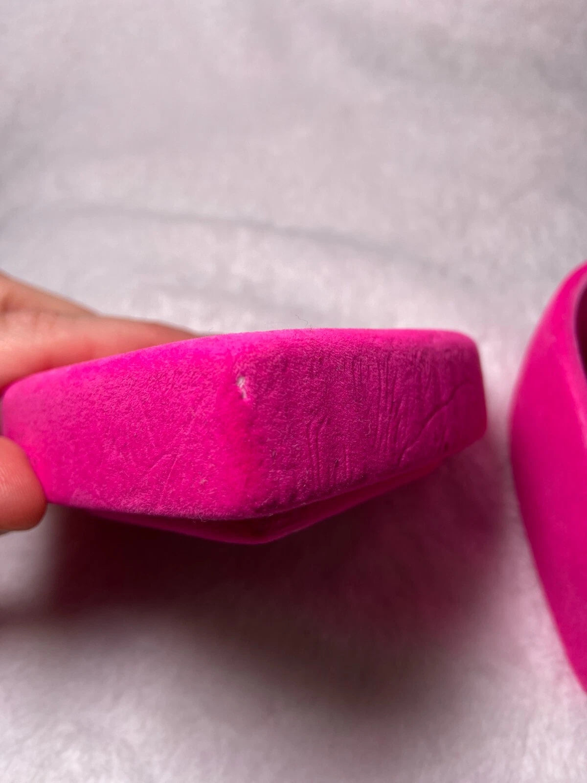 Pink Heart Shaped Velvet Jewelry Storage Box | eBay