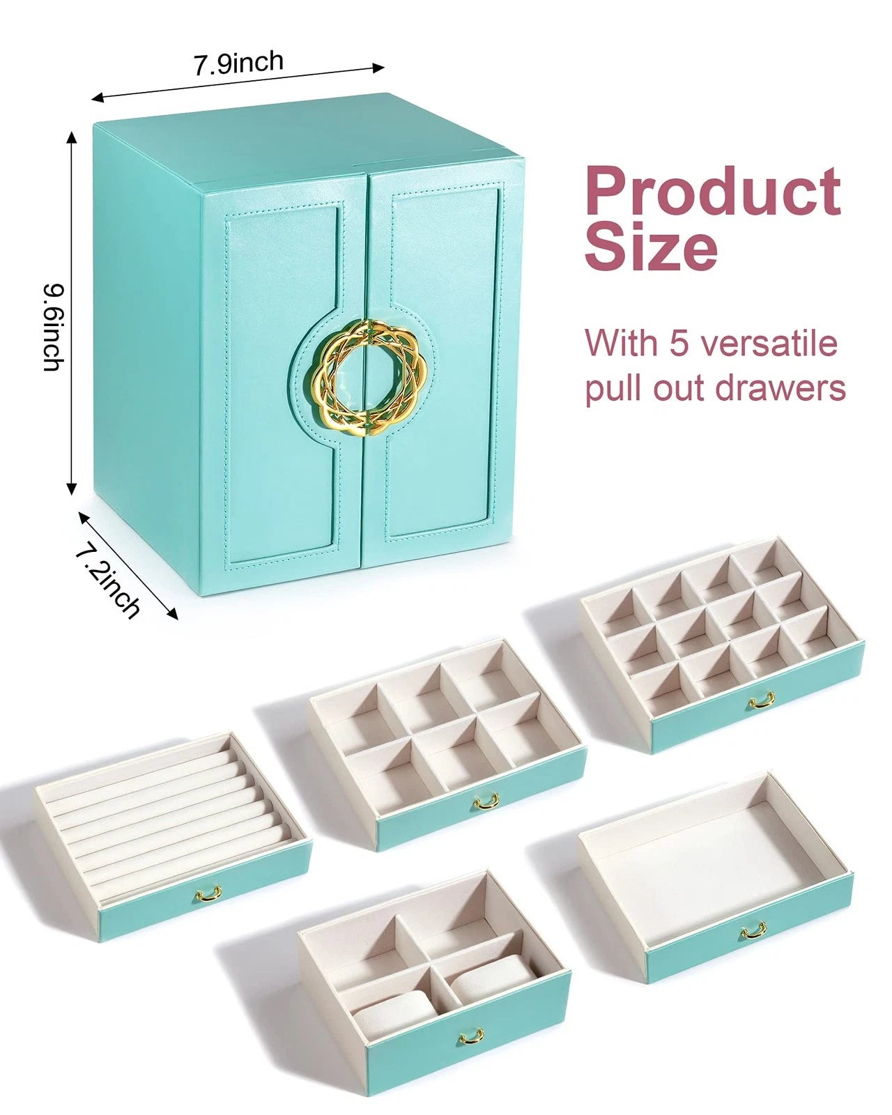 Jewelry Boxes & Organizers, Large Jewelry Boxes Organizers with 5 Drawers Nec... | eBay