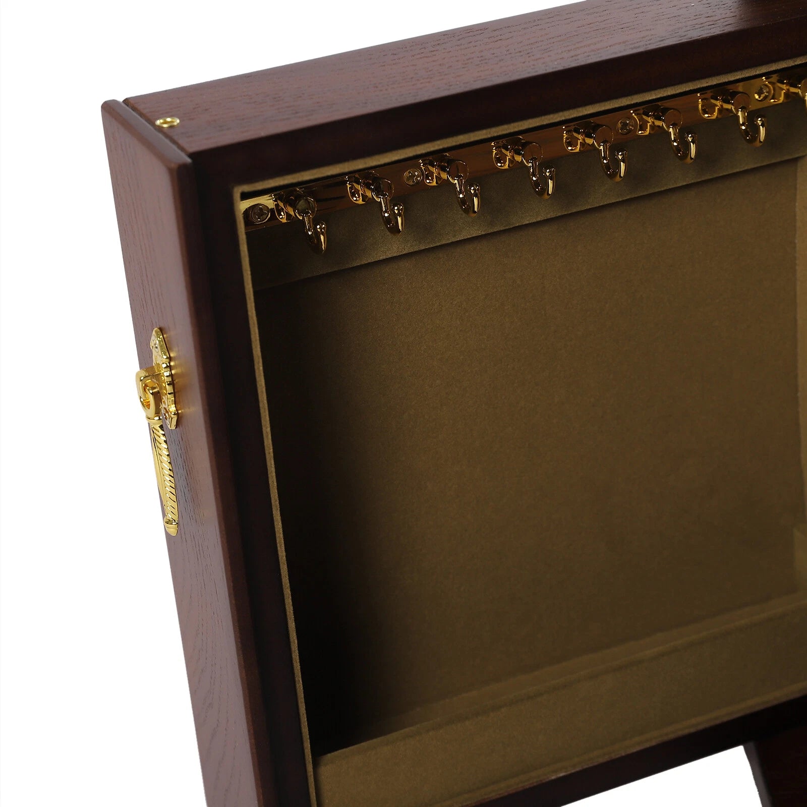 Elegant 5-Tier Wooden Jewelry Box with 4 Drawers and Mirror for Women | eBay