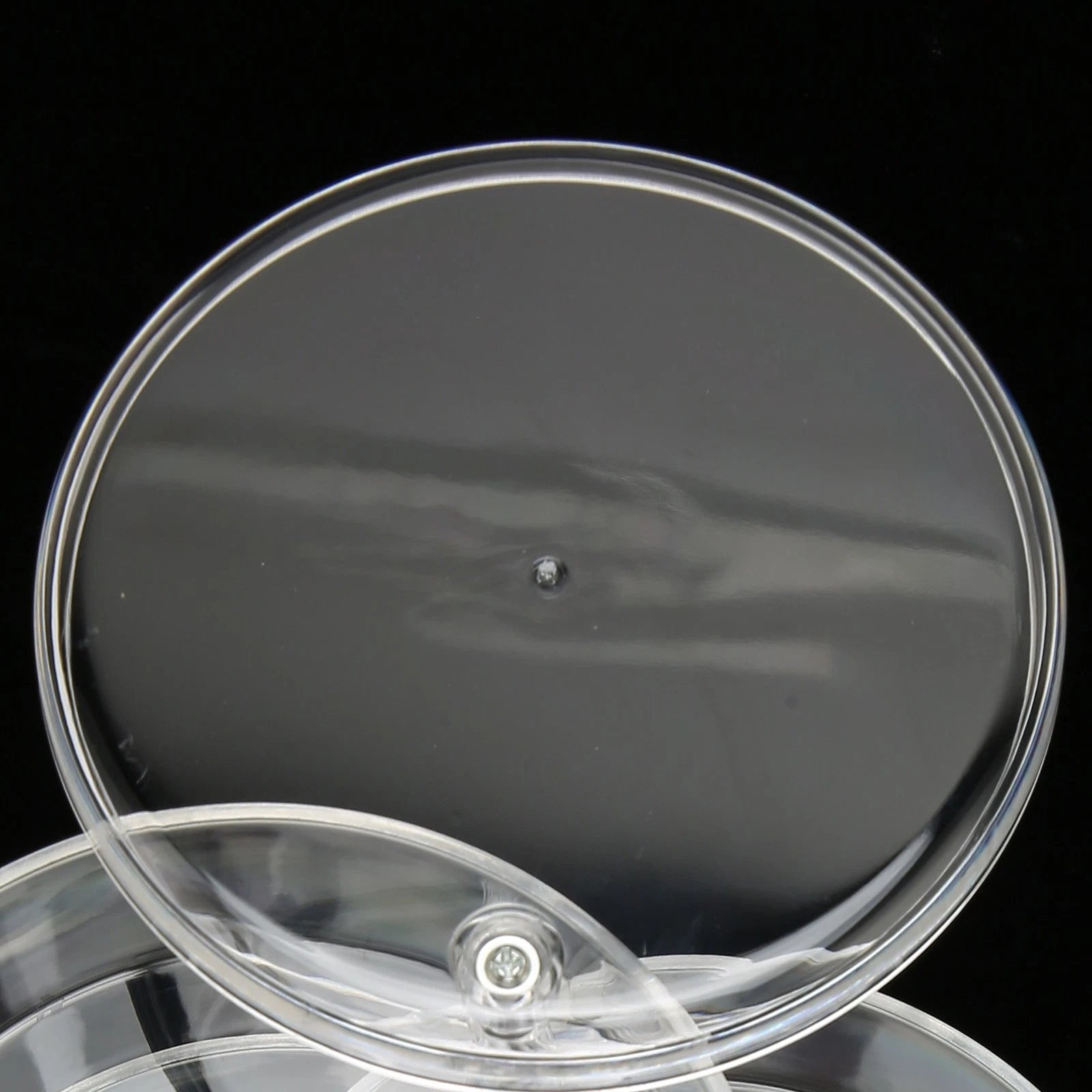 Clear Rotating Jewelry Box 4 Tier Space Saving Plastic Dustproof Decorative DGD | eBay