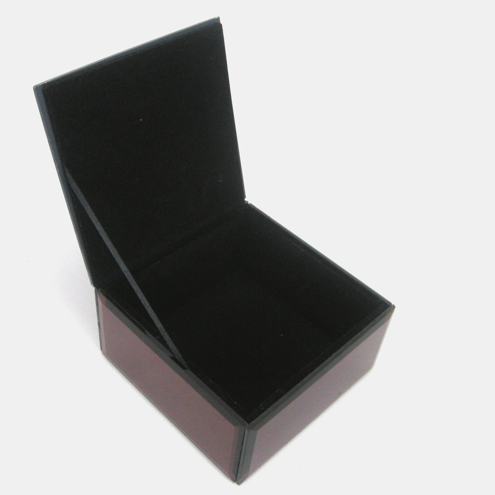 Cole Street Pink Glass Fine Crafted 5" x 5" Storage Jewelry Box Lined Interior | eBay