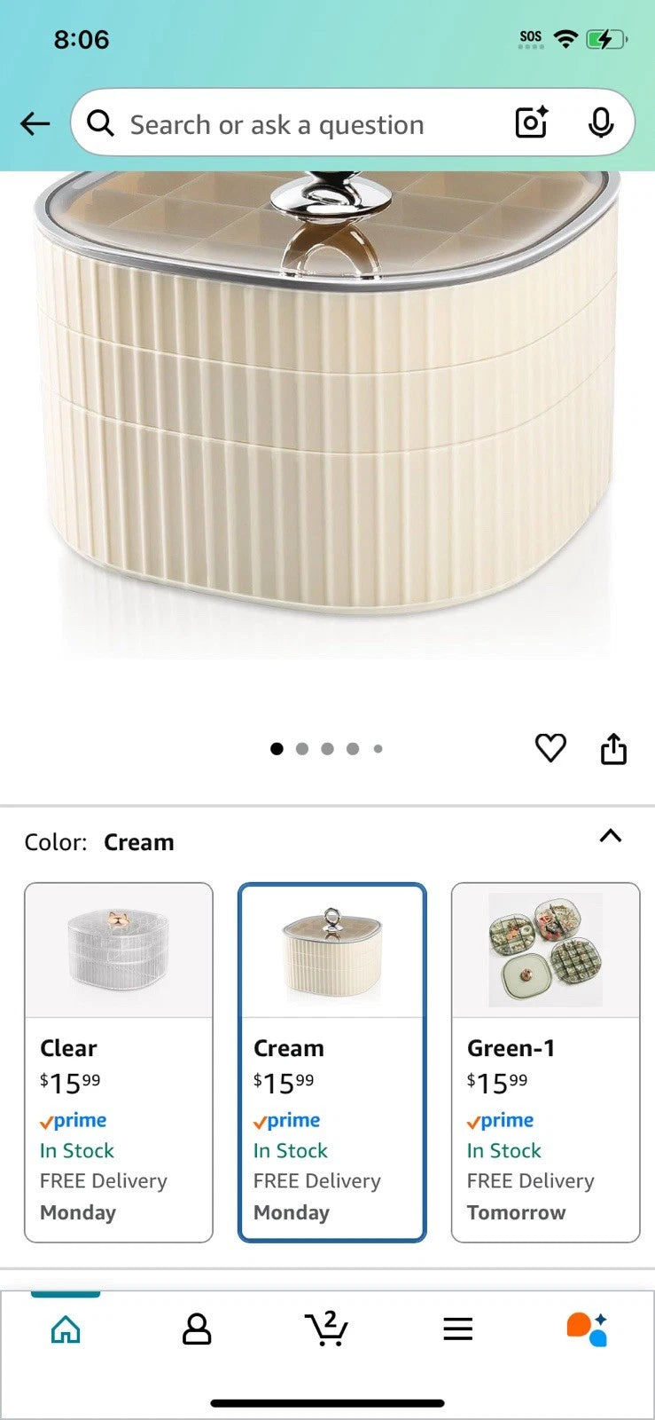 Earring Organizer,Stackable 3-Layers Clear Jewelry Box with Lid | eBay