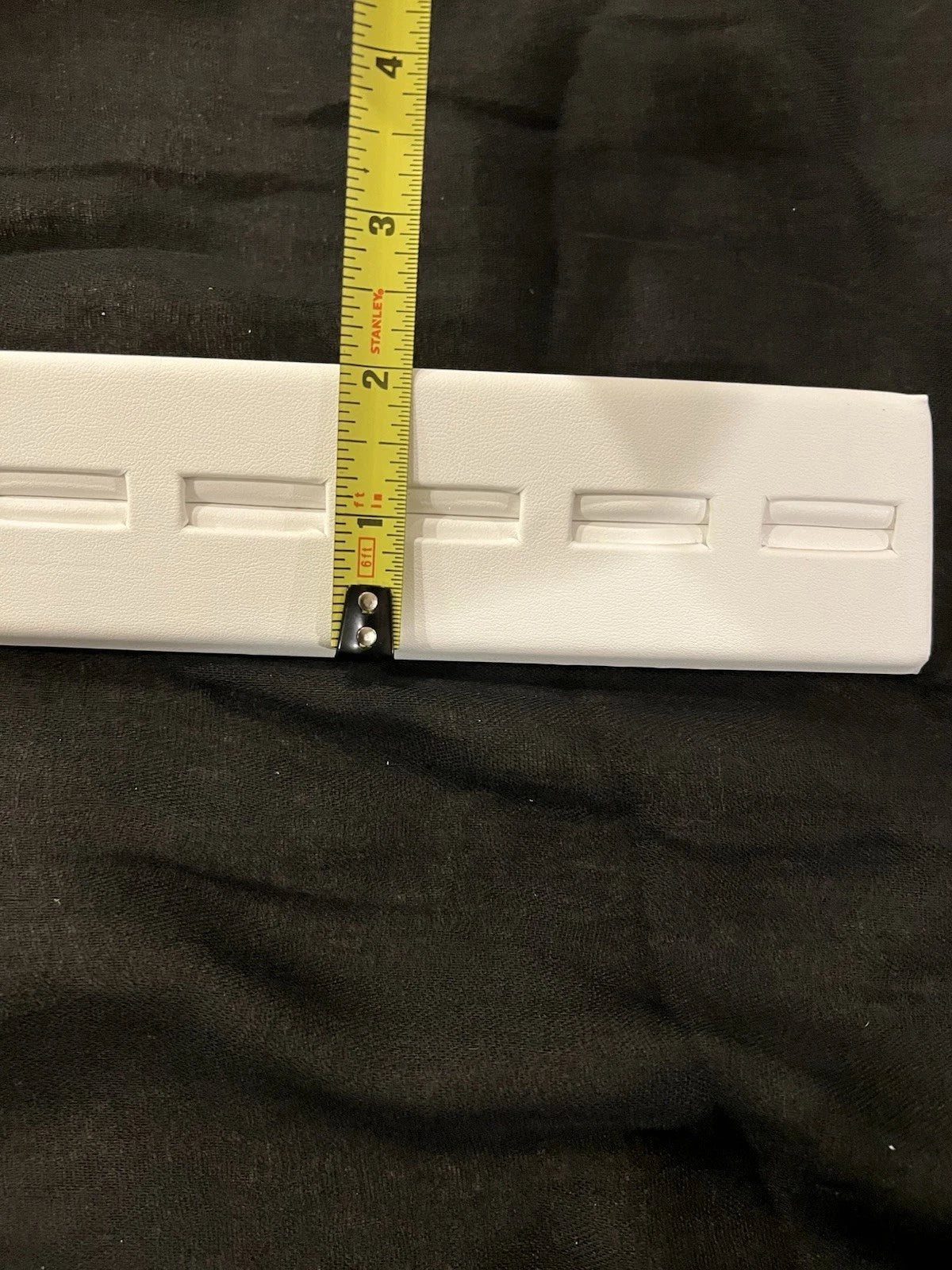 White Leather 5 Ring Tray Jewelry Display | eBay