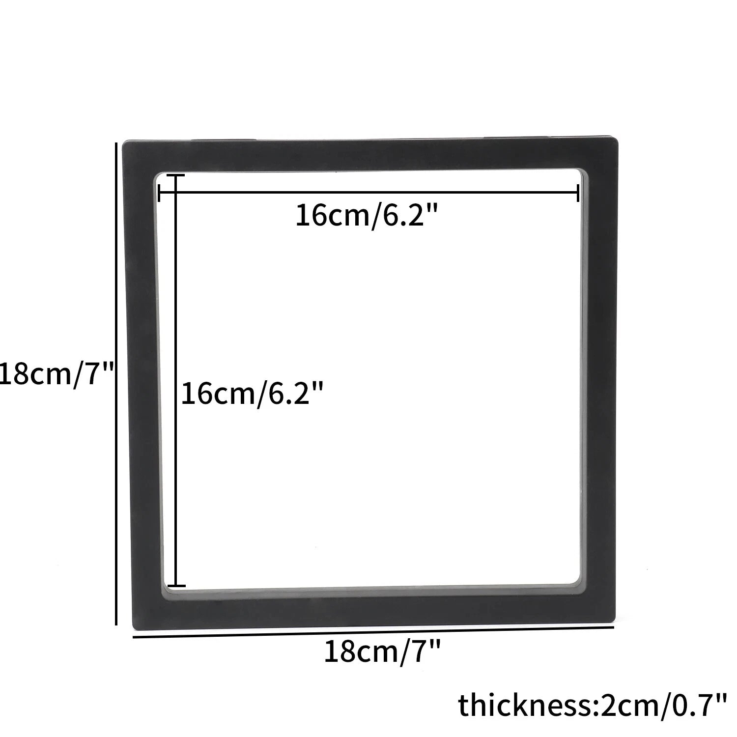 PE Film Jewelry Storage Box 3D Packaging Case Floating Frame Necklace Display | eBay