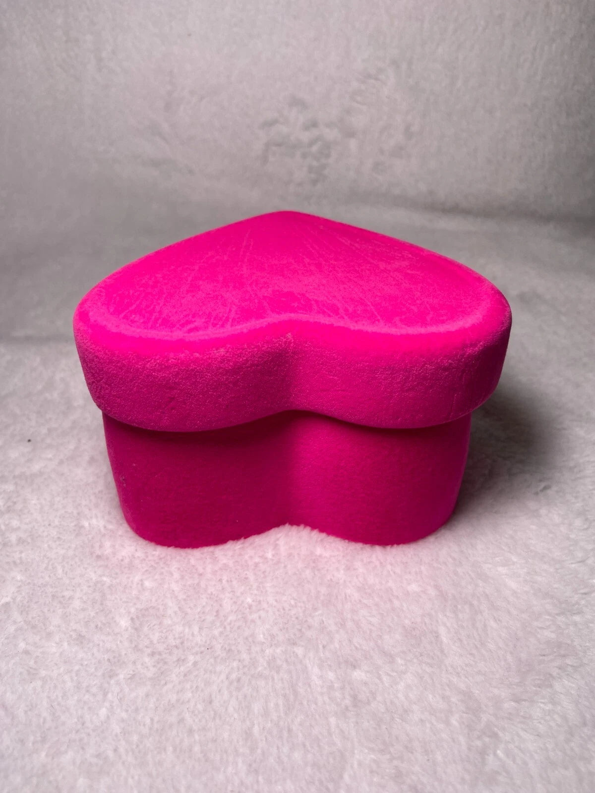 Pink Heart Shaped Velvet Jewelry Storage Box | eBay