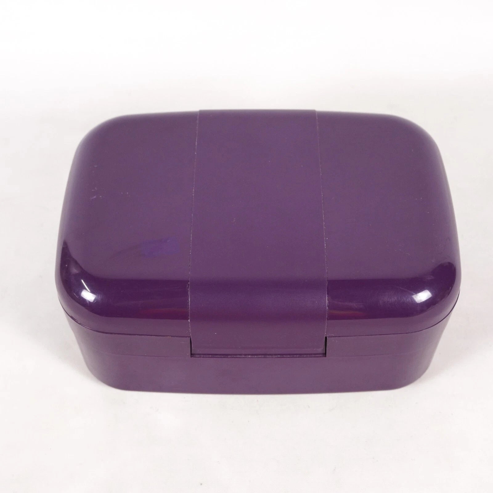 Purple Jewelry Box Organizer Plastic Storage Container Travel Case Foldable | eBay