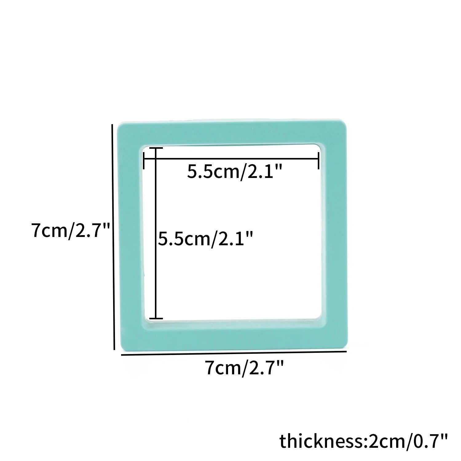 PE Film Jewelry Storage Box 3D Packaging Case Floating Frame Necklace Display | eBay