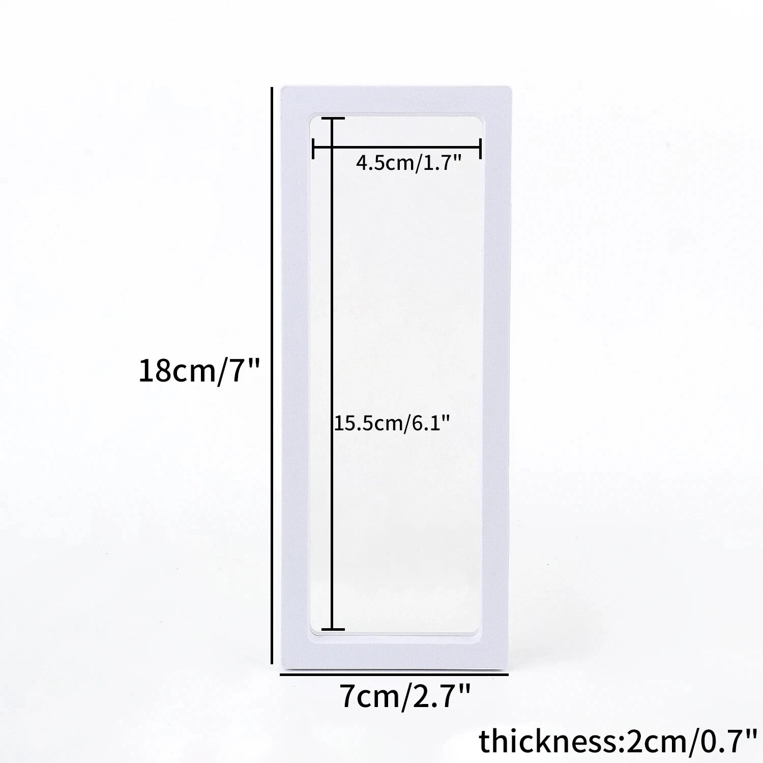 PE Film Jewelry Storage Box 3D Packaging Case Floating Frame Necklace Display | eBay