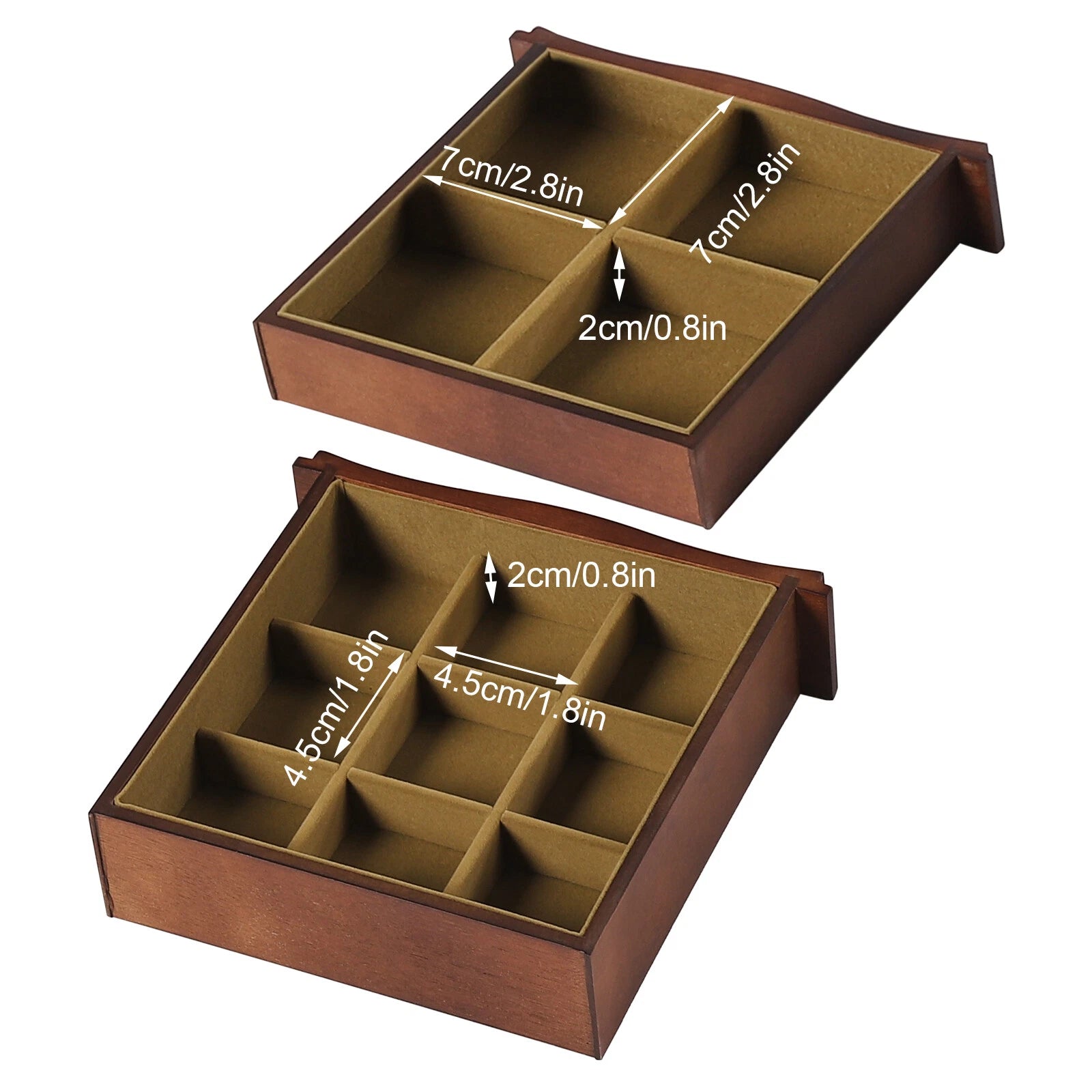 Elegant 5-Tier Wooden Jewelry Box with 4 Drawers and Mirror for Women | eBay