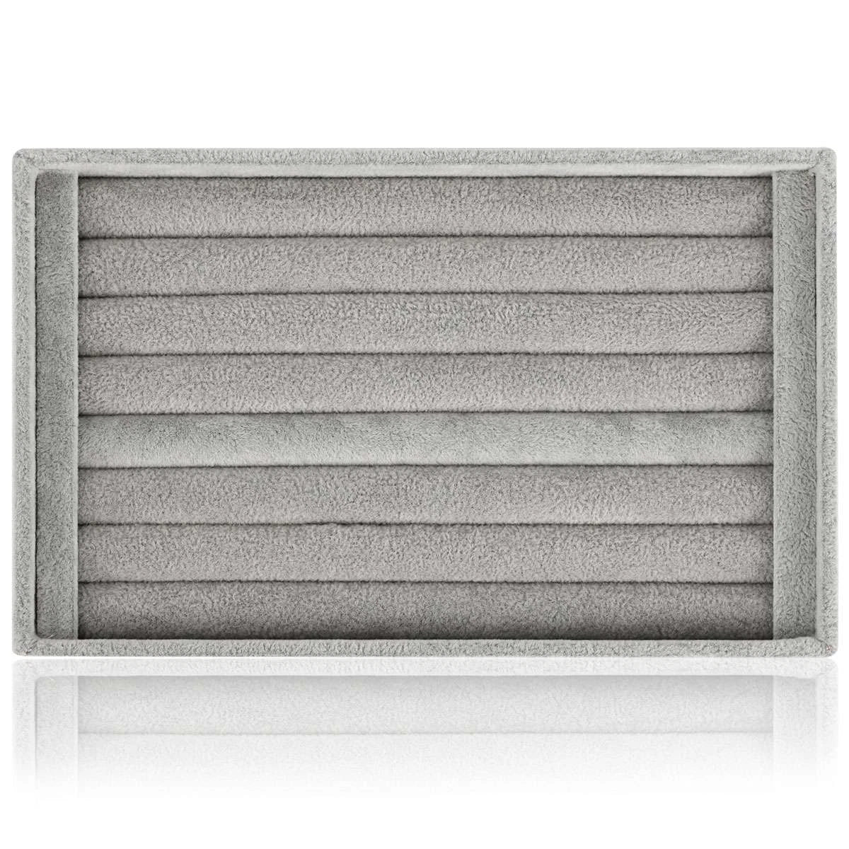 Jewelry Ring Display Organizer Case Holder Earring Storage Tray Velvet show Box | eBay