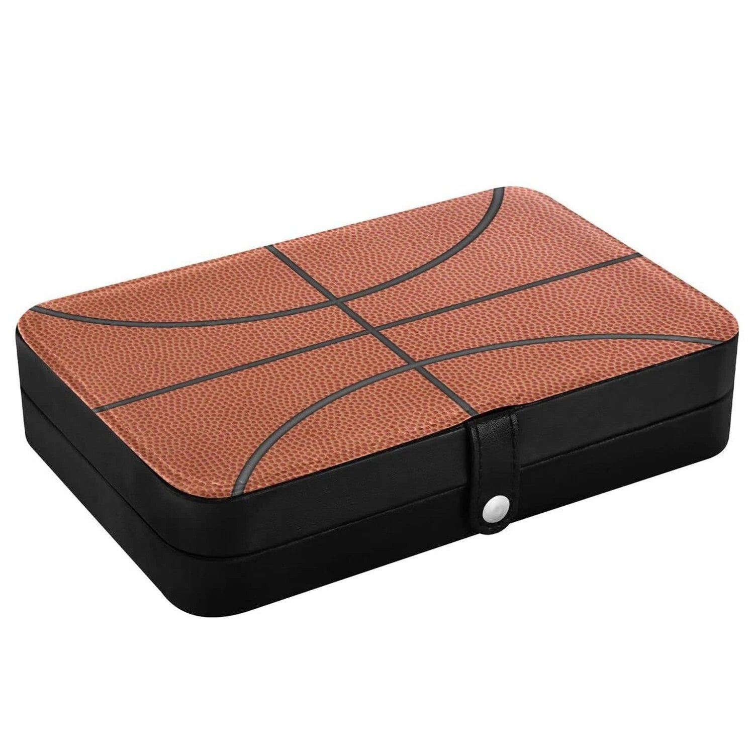 Leather Jewelry Box Jewelry Case Storage Box Basketball For Rings Earrings Ne... | eBay