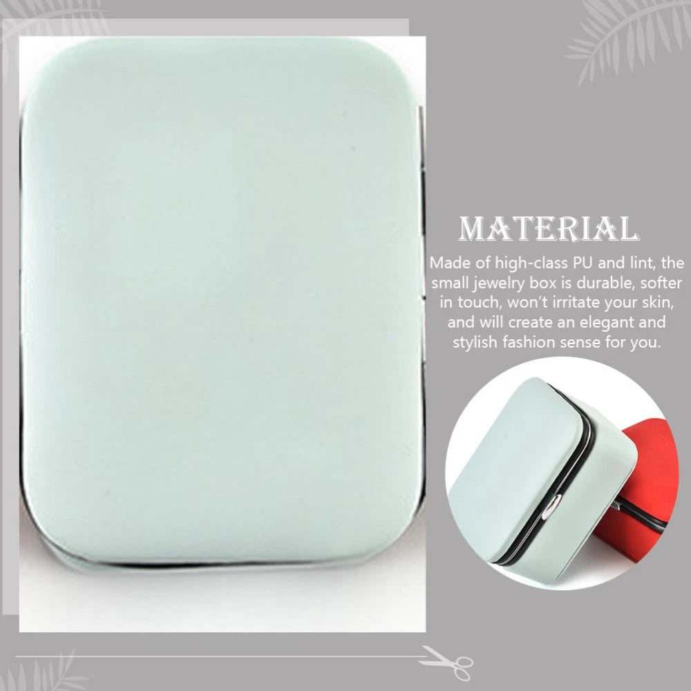 Portable Jewelry Box Jewlery Organizers Earring Storage Case | eBay