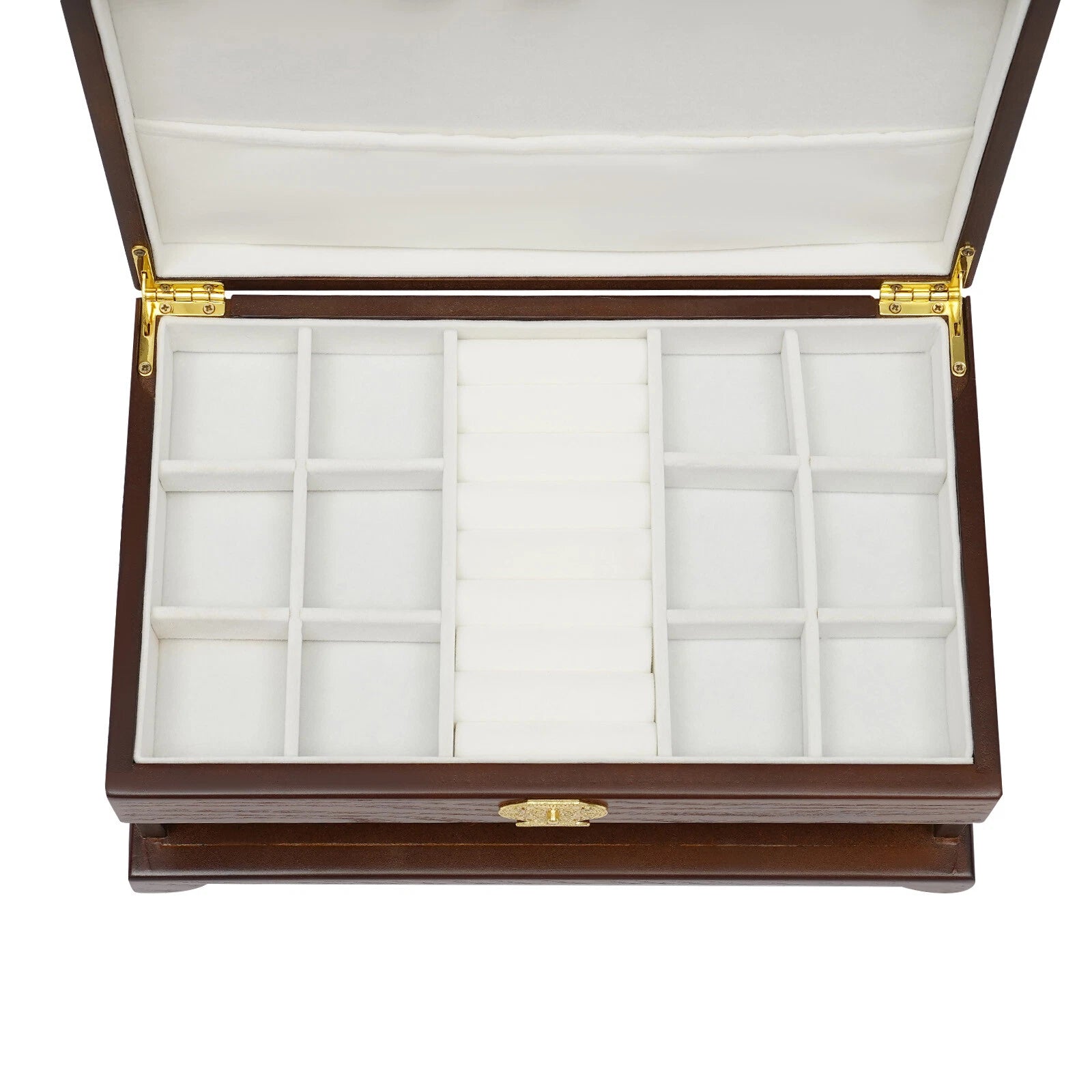 Jewelry Box Organizer for Women Girls 3 Layer Large Jewelry Storage Case White | eBay