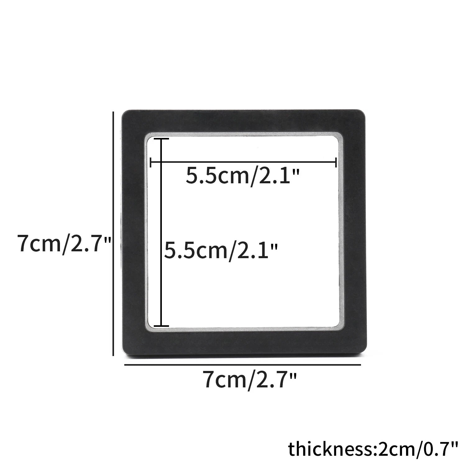 PE Film Jewelry Storage Box 3D Packaging Case Floating Frame Necklace Display | eBay