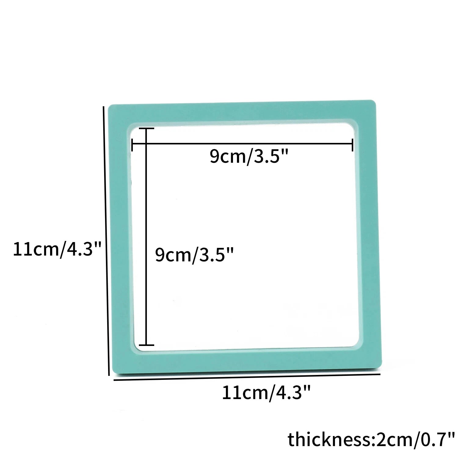 PE Film Jewelry Storage Box 3D Packaging Case Floating Frame Necklace Display | eBay