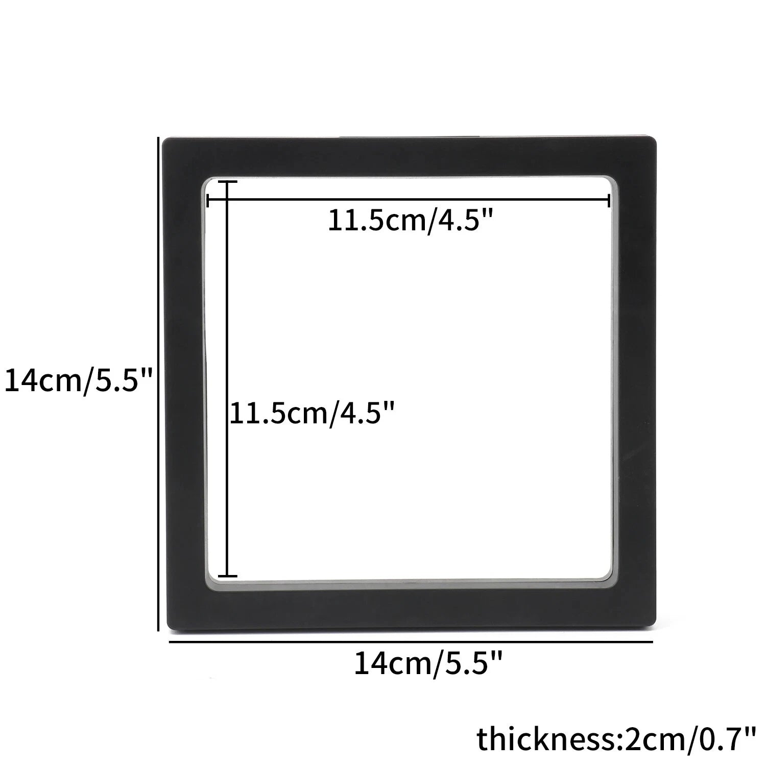 PE Film Jewelry Storage Box 3D Packaging Case Floating Frame Necklace Display | eBay