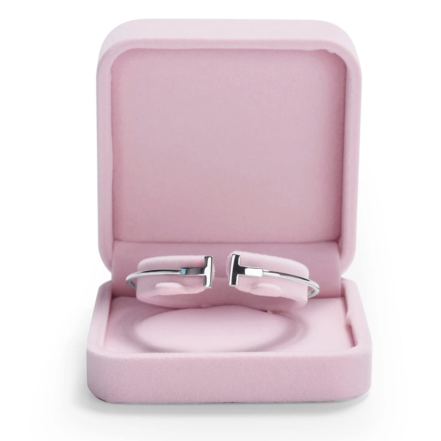 Pink Velvet Bangle/bracelet Gift Box Jewelry Storage Box Accessories Case | eBay