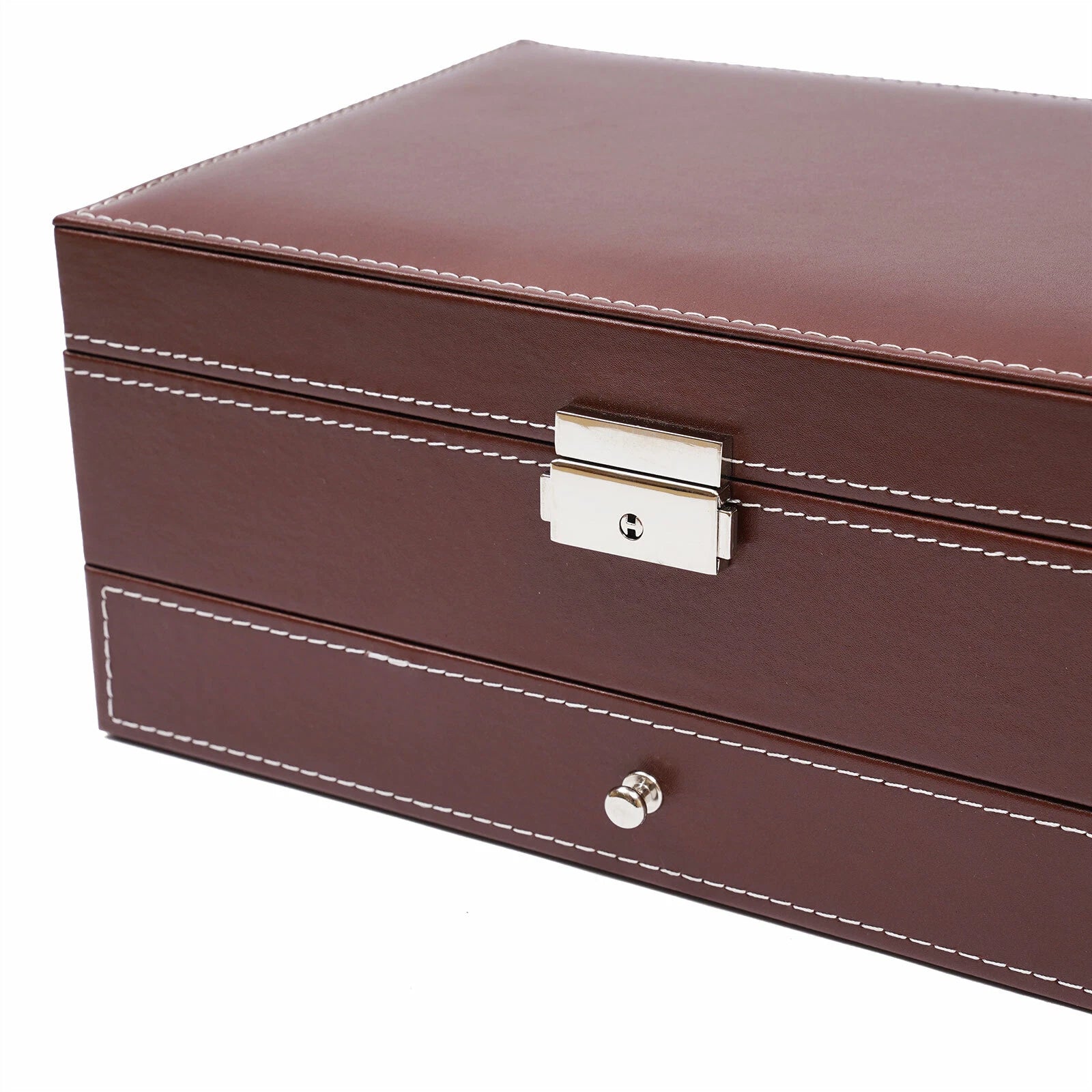 Mens Watch Box Case Organizer 12 Slots Watches Holder Jewelry Storage Display US | eBay